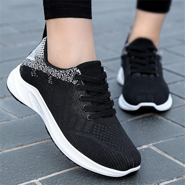 Mesh Women's Loafer Shoes Generic Black SlipOn-1