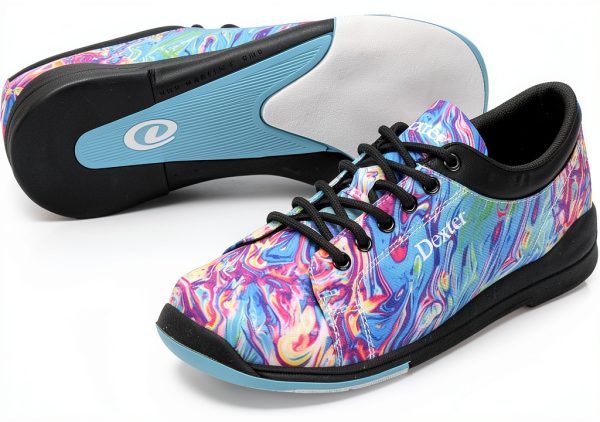Dexter Women's Bowling Shoes Leather Groovy Blue-4