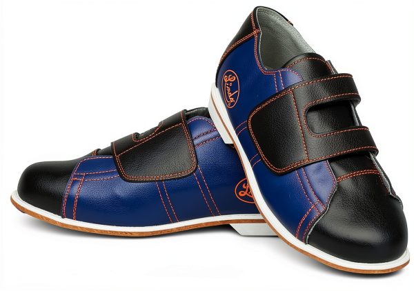 Bowling Shoes Linds Navy Leather Unisex Men-0