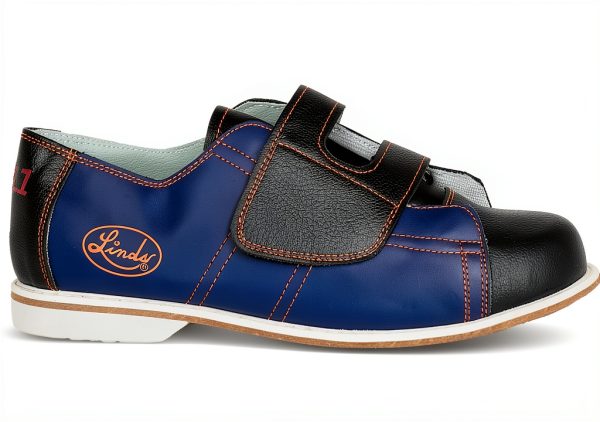 Bowling Shoes Linds Navy Leather Unisex Men-1