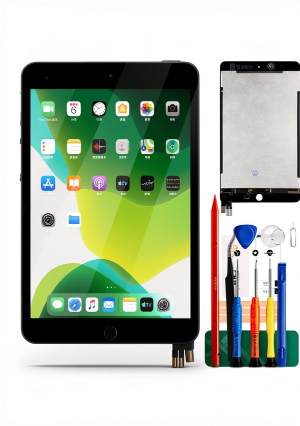 SRJTEK iPad Mini 5 LCD Display Replacement Black Wireless-0