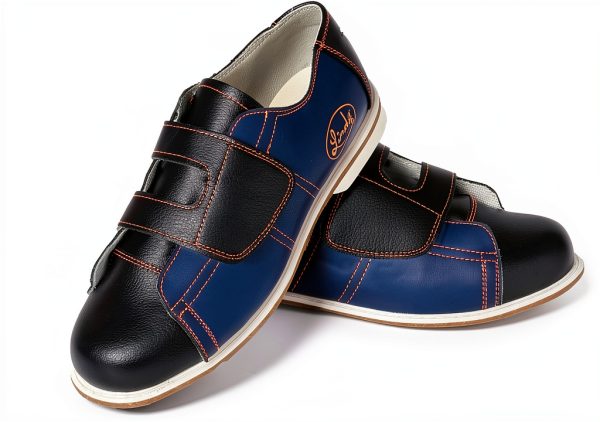 Bowling Shoes Linds Navy Leather Unisex Men-3