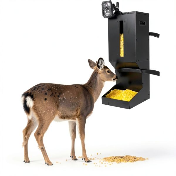 Boister Tech Metal Deer Feeder 11Gal Rainproof DFeeder001 Black-1