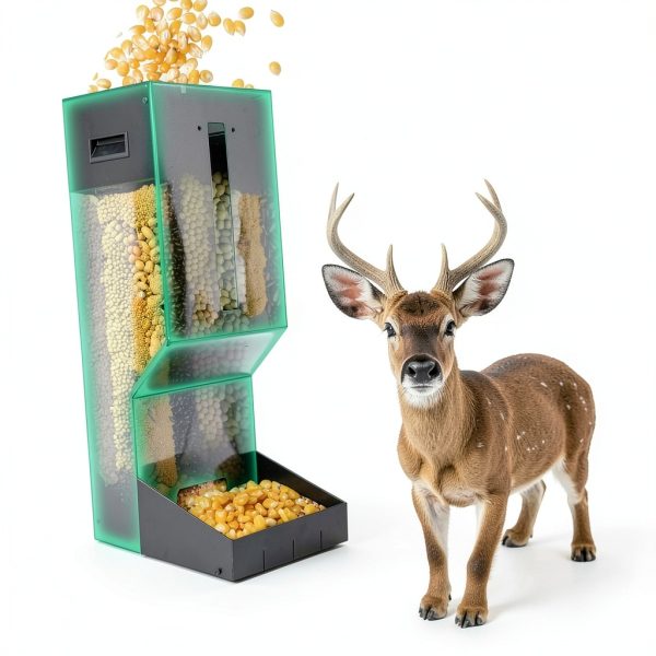 Boister Tech Metal Deer Feeder 11Gal Rainproof DFeeder001 Black-3
