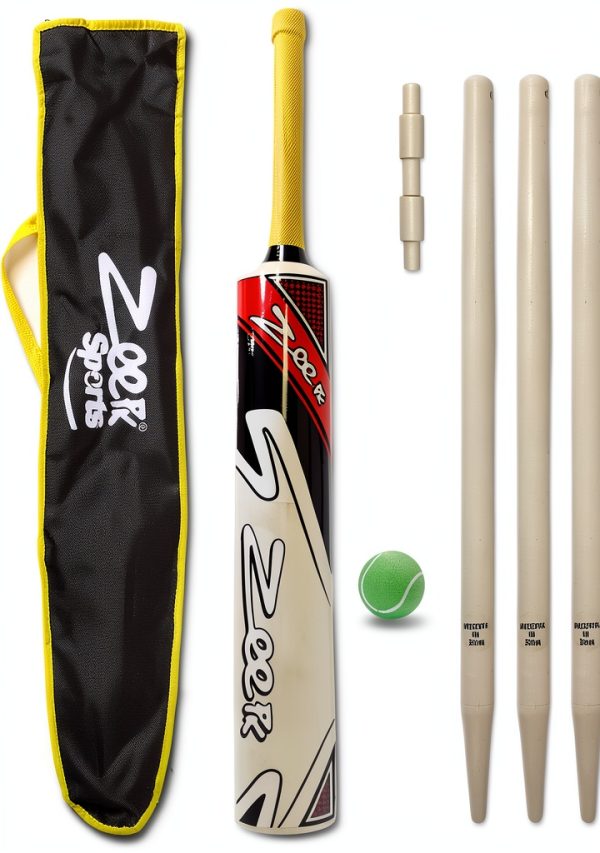 Junior Cricket Bat Zeepk Sports Kashmir Willow Wood-0