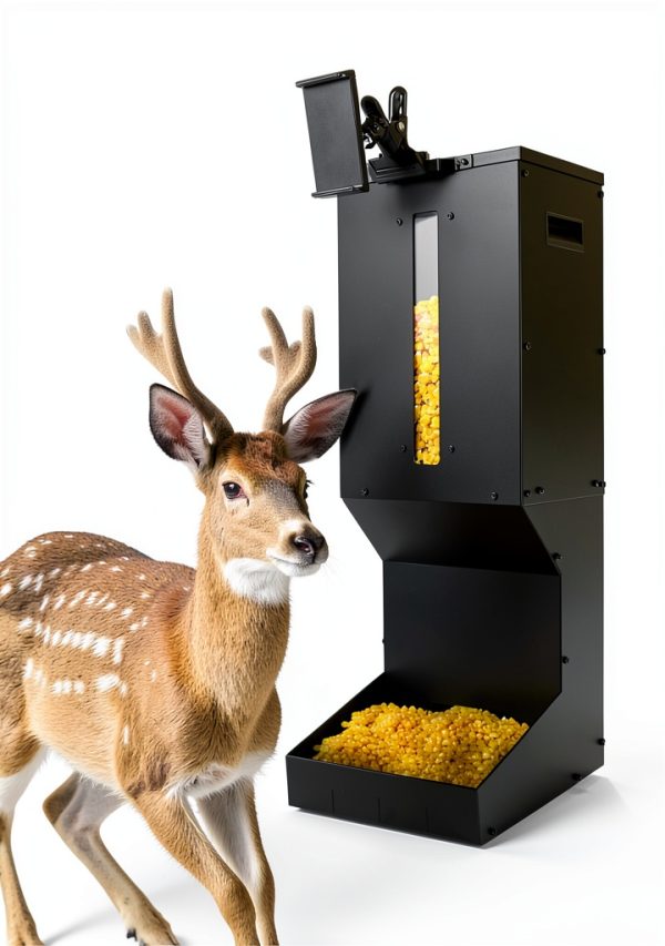 Boister Tech Metal Deer Feeder 11Gal Rainproof DFeeder001 Black-0