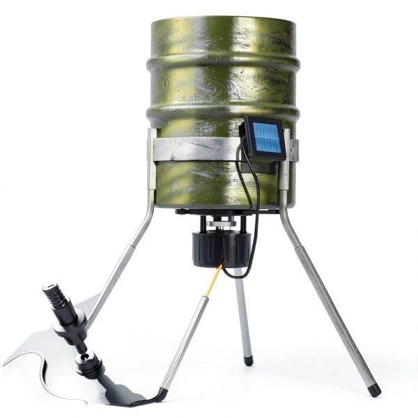 Tomaki Deer Feeder Kit 6V Solar Mount with Timer Black-6