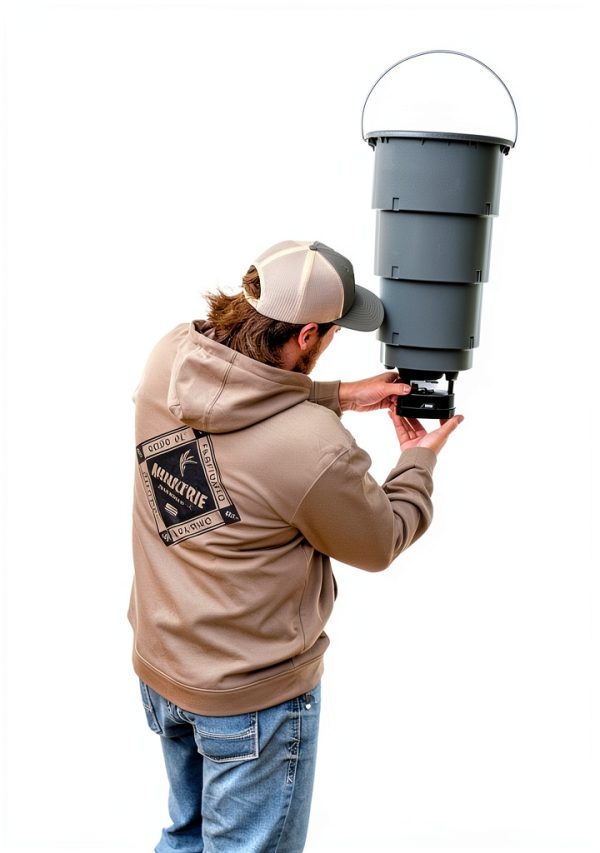 Moultrie Hanging Deer Feeder with Digital Timer 30lb Collapsible-5