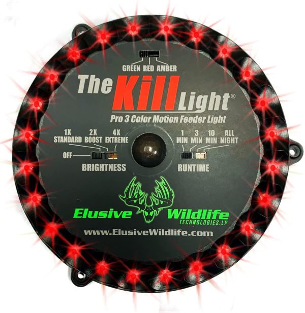 Elusive Wildlife Deer Feeder Light 3‑Color LED Motion Sensor Green-2