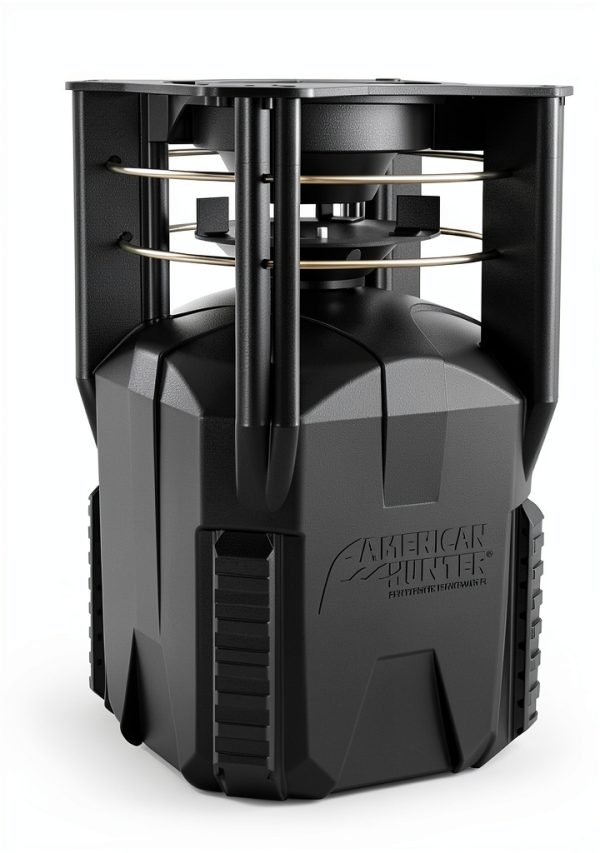 American Hunter XD-Pro Deer Feeder Kit Metal Spin Plate Solar Plug-0