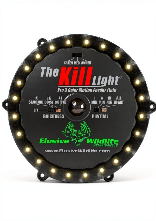 Elusive Wildlife Deer Feeder Light 3‑Color LED Motion Sensor Green-3