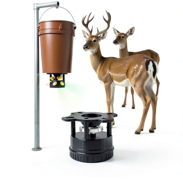 Boltfavo Deer Feeder Kit Black Hanging Mount with Digital Timer-3