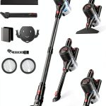 Cordless Vacuum Cleaner, 450W/40Kpa Stick Vacuum with Powerful Suction, 50Min Vacuum Cleaner for Home, Anti-tangle and 1L Dust Cup, 8 in 1 Lightweight Vacuum for Hardwood Floor Carpet Pet Hair-0