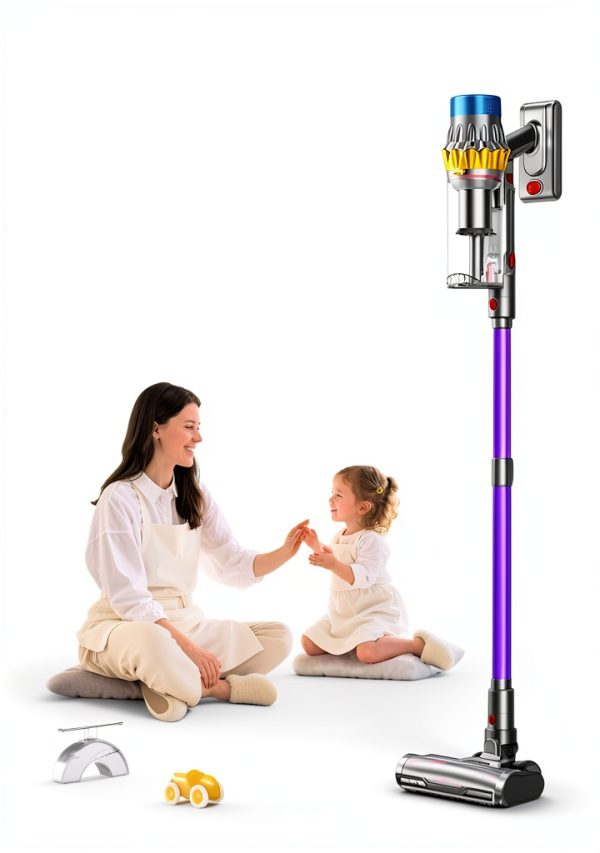 Cordless Vacuum Cleaner JRFYHFT V16 PRO 55KPa 70min 1.8L Cup Purple-2