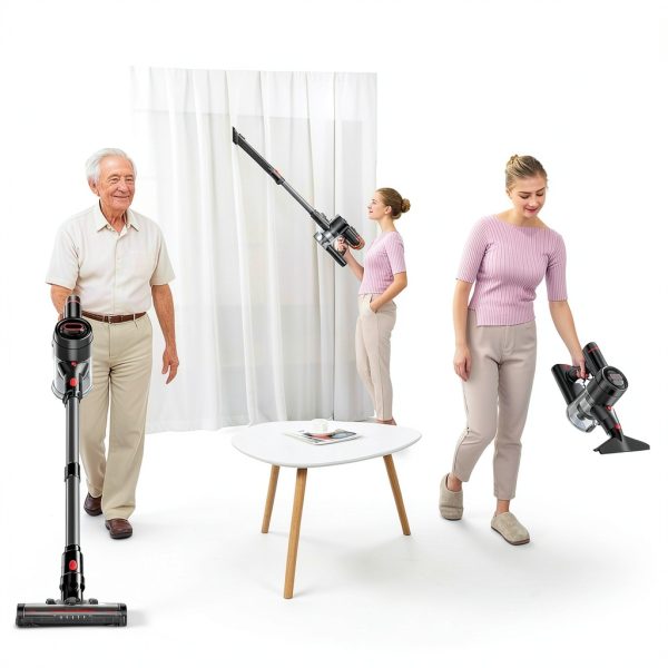 Cordless Vacuum Cleaner, 450W/40Kpa Stick Vacuum with Powerful Suction, 50Min Vacuum Cleaner for Home, Anti-tangle and 1L Dust Cup, 8 in 1 Lightweight Vacuum for Hardwood Floor Carpet Pet Hair-8